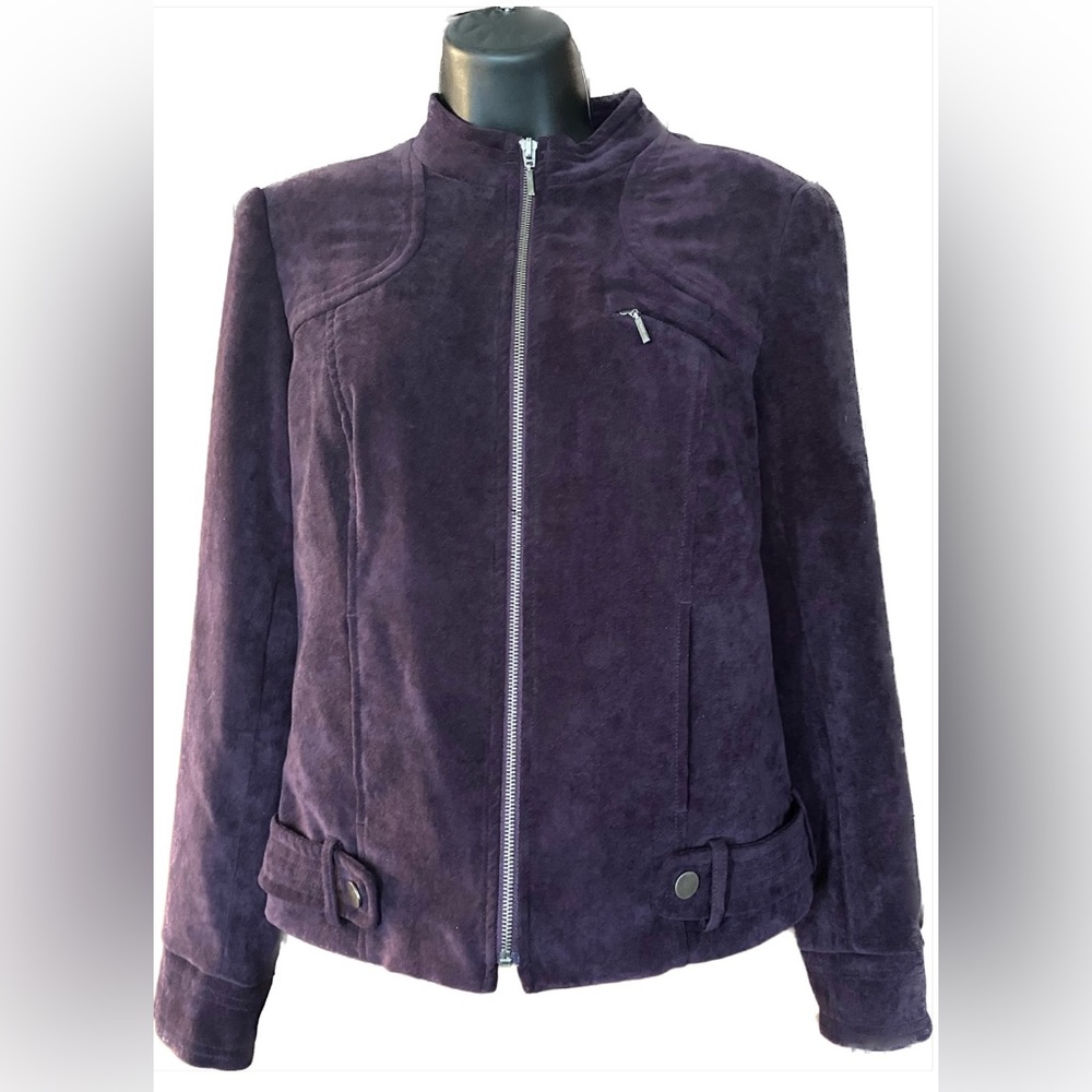 Tribal PURPL Ultra-suede Short Zip Jacket, 4 Spring Sale